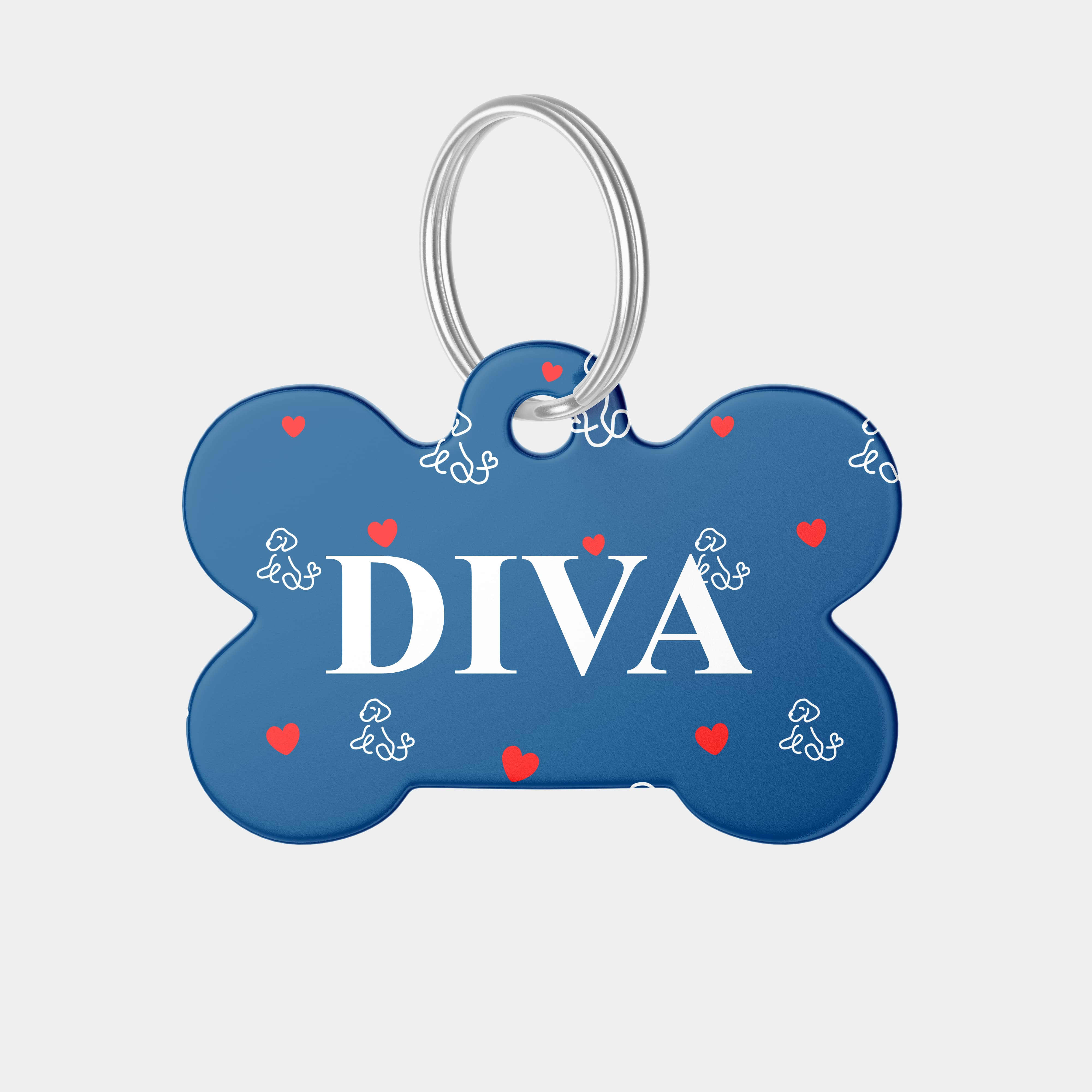 CHAPA LOVE DOG HUESO