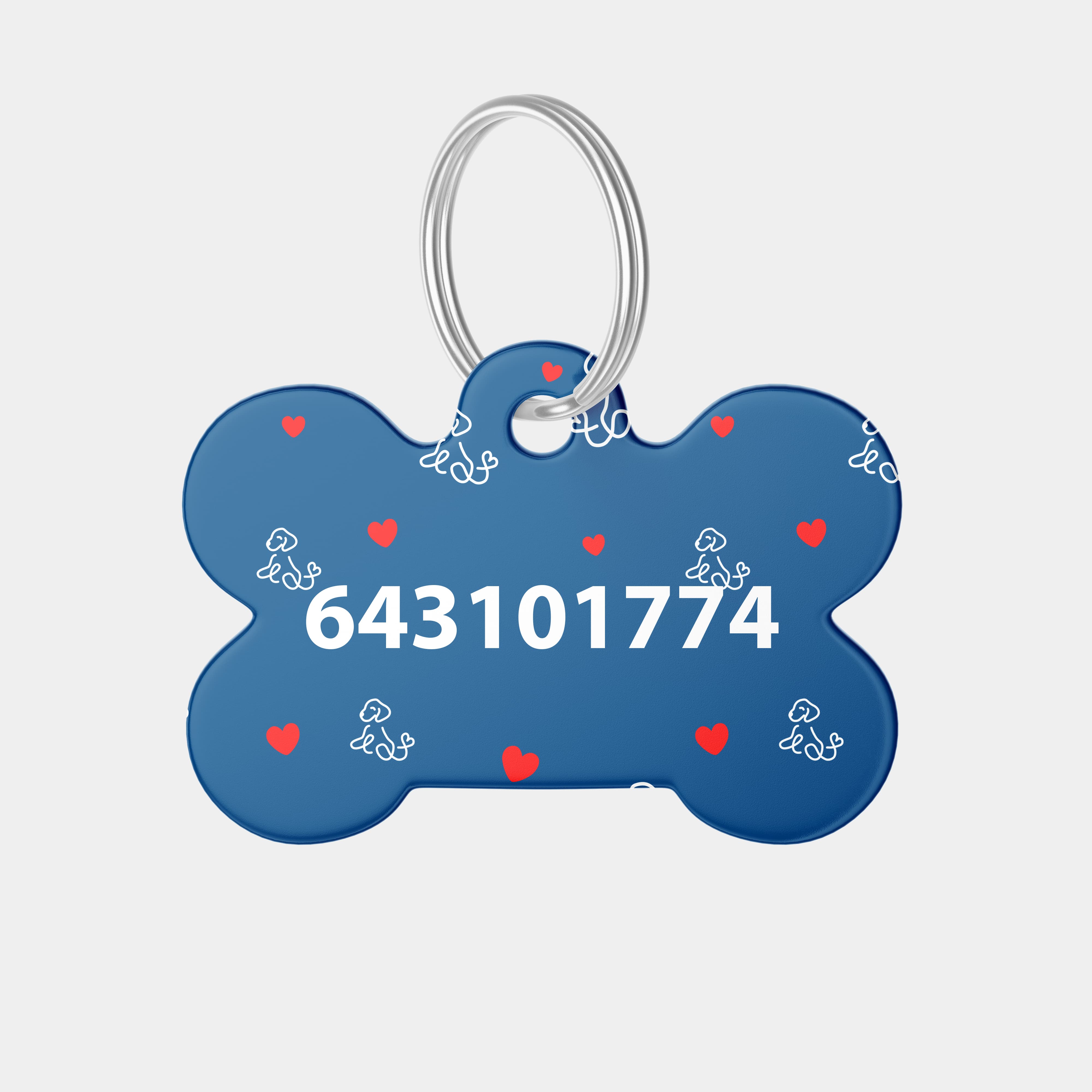 CHAPA LOVE DOG HUESO